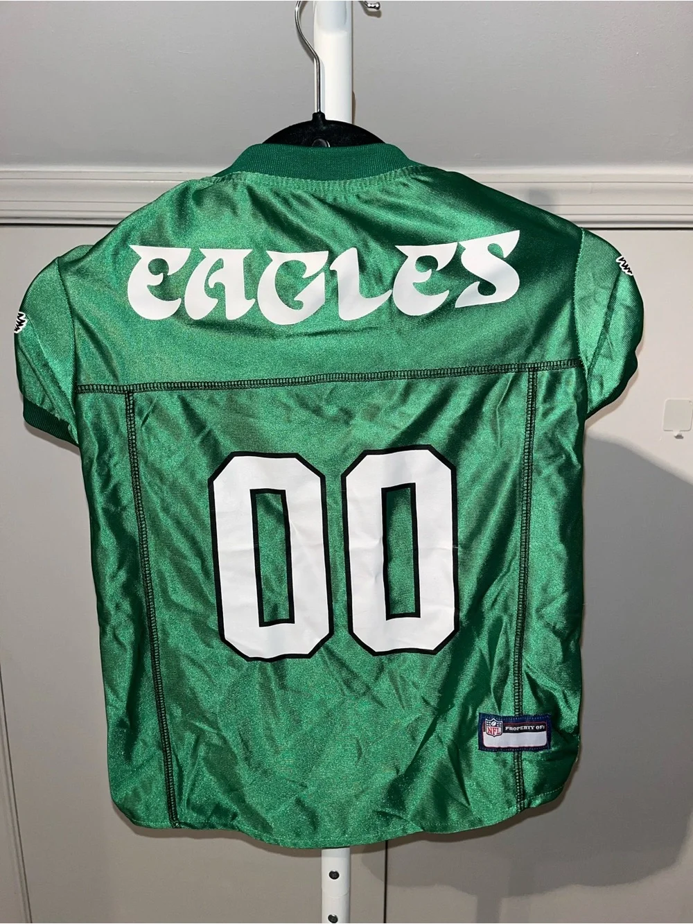 NFL Philadelphia Green Dog Jersey with White Number